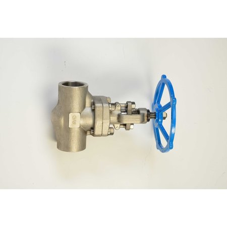 CHICAGO VALVES AND CONTROLS 1/4", Stainless Steel Class 800 Gate Valve, FNPT 286TE002